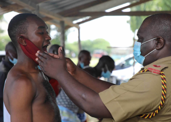 A Photo Of Police Officers And Applicants During The 2022 Police Constables Recruitment Exercise Photo/Npsc