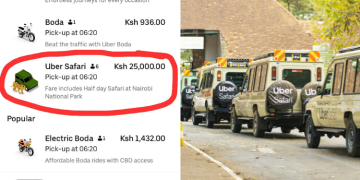 How To Book Uber Drive To Nairobi National Park