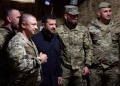 A Photo Of Ukrainian President Volodymyr Zelenskyy And Ukrainian Army Officers Photo/ Volodymyr Zelenskyy X