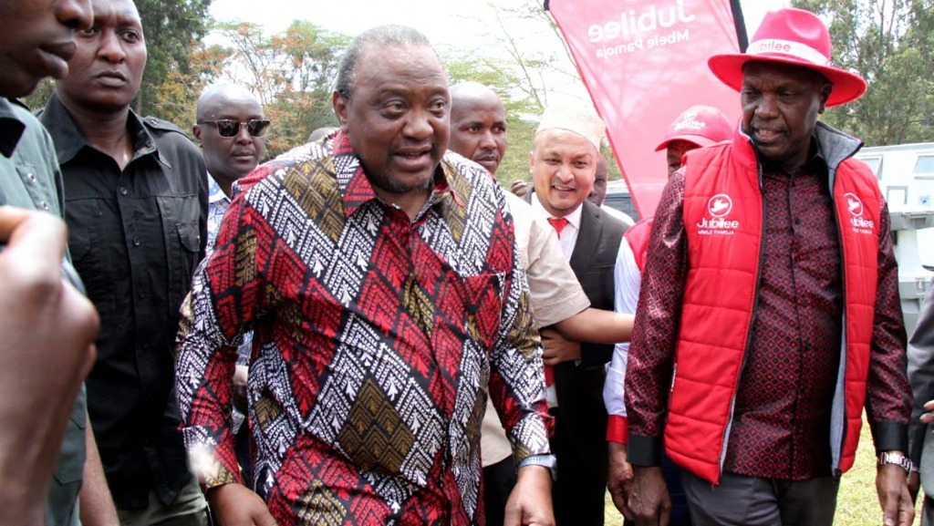 Former President Uhuru Kenyatta Arrives At Jublee Party Ndc In Nairobi On September 26, 2025. Photo/K24 Digital.