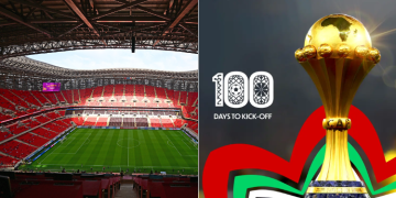A Collage Of The Prince Moulay Abdellah Stadium That Will Host The Opening Match Of The 2025 Afcon In Morocco.