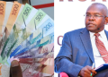 Cbk Governor Kamau Thugge And Bank Notes. Photo/ Cbk