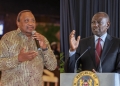 Collage Photo Of Former President Uhuru Kenyatta And Current Head Of State William Ruto. Photo/ Office Of The 4Th President/Pcs