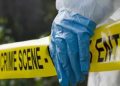 A Photo Of A Tapped Crime Scene.