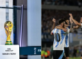A View Of The Fifa World Cup Winner’s Trophy And Argentina Players Led By Lionel Messi. Photo/Fifa