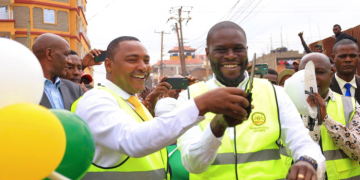 Githurai Mca Deonysias Mwangi Waithira And Governor Johson Skaja. Photo/ Deonysius