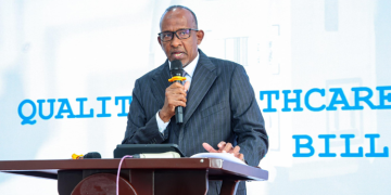 Health Cs Aden Duale Chairing A Stakeholder Forum On Quality Healthcare In June 2025. Photo/Ministry Of Health