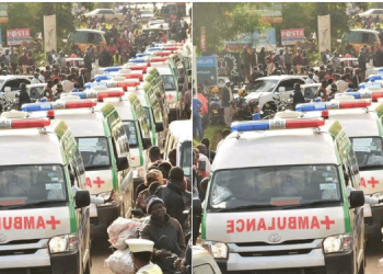 Ambulances On The Road In Nandi County. Photo/ Nandi Hills County Hospital