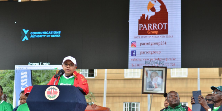 How School Dropout Built Parrot Group Of Companies From Mitumba Business Former First Lady Margaret Kenyatta During A Past Event Organized By Parrot Group. Photo/Parrot Group.