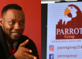 A Photo Collage Of Juma Khamis And The Parrot Group Logo. Photo/Parrot Group.