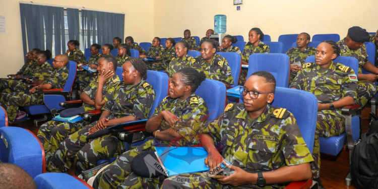 Kenya Navy Launches Training Course For Female Officers A Photo Of Kenya Navy Female Officers During The Inauguration Of The Women Leadership Development Course For Female Officers, September 2025. Photo/Kdf