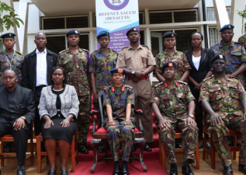 A Photo Of Major General Fatumah Ahmed During The Groundbreaking Ceremony At The Defence Sacco (Desacco) Annual General Meeting (Agm) Held At The Kahawa Garrison Photo/Kdf