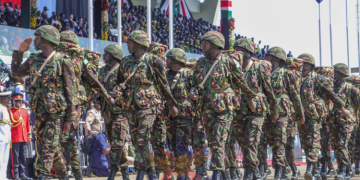 File Image Of Kdf Officers During Madaraka Day Celebrations.
