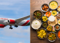Kenya Airways Plane And A Photo Of Meals. Photo/Kq.