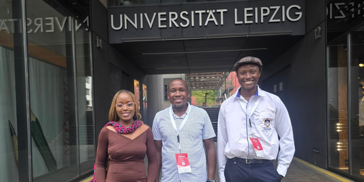 Kenyan Students Esbon Ogeto And Bettinah Maruti Receiving International Recognition Photo/Mku