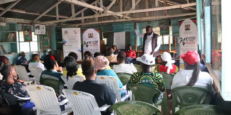Kenyan Youths Undergoing Industrial Training Sesssions In Previous Events. Photo/Nyota-X