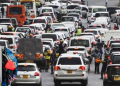 Traffic Jam In Nairobi. Photo/The Kenya Wall Street.
