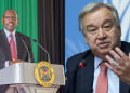A Photo Collage Of Un Secretary-General António Guterres And President William Ruto Photo/Pcs/Un