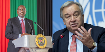 A Photo Collage Of Un Secretary-General António Guterres And President William Ruto Photo/Pcs/Un