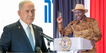Israel Prime Minister Benjamin Netanyahu And President William Ruto. Photo/Prime Minister Of Israel. Pcs