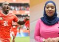 Ryan Ogam, A Celebrated Kenyan Footballer (Left) And Citizen Tv’s Mwanahamisi Hamadi (Right).