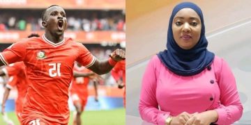 Ryan Ogam, A Celebrated Kenyan Footballer (Left) And Citizen Tv’s Mwanahamisi Hamadi (Right).