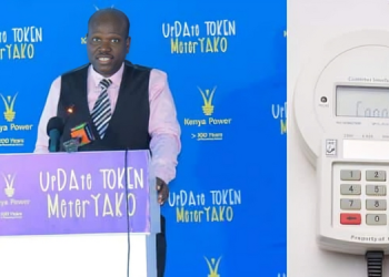 Photo Collage Of Kenya Power Md Joseph Siror And A Token Power Meter. Photo/Kenya Power-Ugc