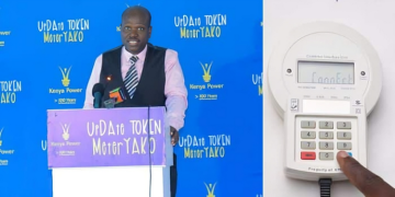 Photo Collage Of Kenya Power Md Joseph Siror And A Token Power Meter. Photo/Kenya Power-Ugc
