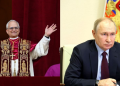 A Photo Collage Of Pope Leo Xiv And The Russian President Vladimir Putin Photo/Embassy Of Russia/Vatican