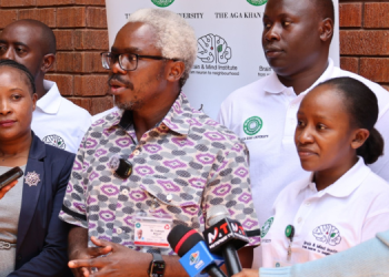 Prof. Lukoye Atwoli, Deputy Director At Bmi And Dean Of Medical College At Aga Khan University, Addressing The Media On September 25, 2025, Photo/Bmi/Aga Khan