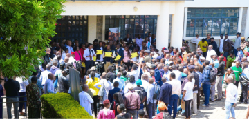 Kenyans Seeking Job Opportunities Abroad At The Machakos Technical Institute For The Blind. Photo/ Alfred Mutua