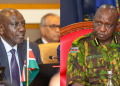 A Photo Collage Of President William Ruto And Police Ig Douglas Kanja. Photo/Pcs/Nps. Haiti