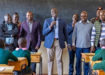 President William Ruto Addresses Pupils.
