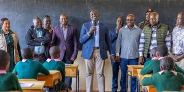 President William Ruto Addresses Pupils.