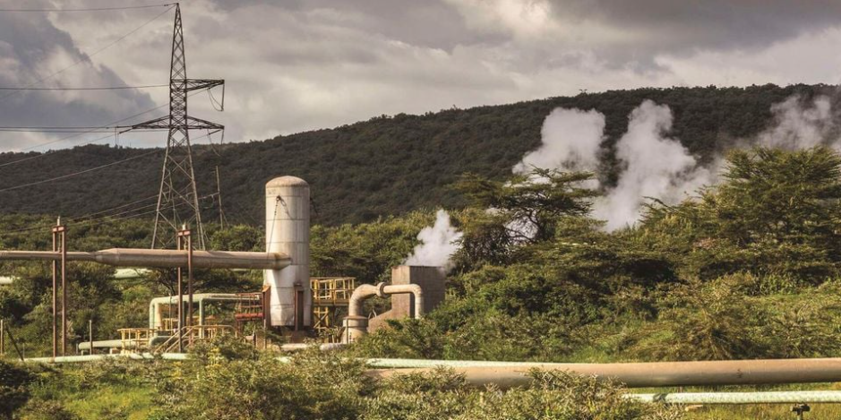 The Olkaria Geothermal Field In Naivasha. 