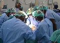 Medics During An Procedure At Kenyatta National Hospital. Photo/Courtesy.