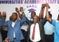A Photo Of Universities Academic Staff Union National Chairperson Grace Nyongesa, Secretary-General Constantine Wasonga, And Organizing Secretary Onesmus Mutio At The Uasu Head Office In Nairobi On September 10, 2025 Photo/Nation