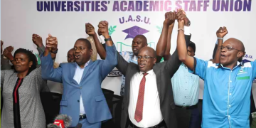 A Photo Of Universities Academic Staff Union National Chairperson Grace Nyongesa, Secretary-General Constantine Wasonga, And Organizing Secretary Onesmus Mutio At The Uasu Head Office In Nairobi On September 10, 2025 Photo/Nation