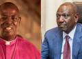 Photo Collage Of Anglican Church Of Kenya Archbishop Jackson Ole Sapit And President William Ruto. Photo/Jackson Ole Sapit-Pcs