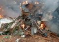Plane Carrying 12 Passengers Crashes In Kwale Plane Crashes In Kwale Photo/Eric Omondi