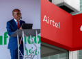 A Collage Of Safaricom Ceo Peter Ndegwa And Airtel Shop Photo/Safaricom/Biz Kenya