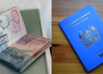 A Photo Collage Featuring An Approved Spanish Visa Alongside A Kenyan Passport Photo|Bls,Techweez
