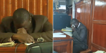 Ex-Ocs Breaks Down In Court, Recalls How He Lost 13 Officers In 3 Months A Collage Of Former Kayole Officer Commanding Station (Ocs) Dennis Omunga Broke Down In Tears.