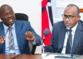 A Photo Collage Of Cs Aden Duale And Mp Anthony Kibagendi Photo/Health Ministry/Citizen