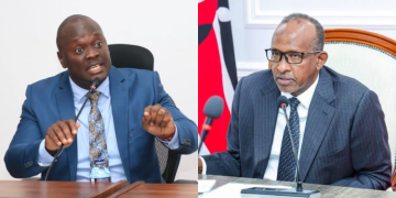 A Photo Collage Of Cs Aden Duale And Mp Anthony Kibagendi Photo/Health Ministry/Citizen