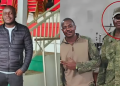 A Photo Collage Of Ex-Kdf Officer Oscar Agolla And His Counterparts In Russia Photo/Screengrab Citizen Tv
