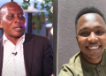 A Photo Collage Of Kimani Mbugua’s Father And The Late Kimani Mbugua Photo/Ghafla/K24