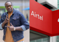 A Photo Collage Of Media Personality Willis Raburu And Airtel Kenya Shop Photo/Willis Raburu/Airtel