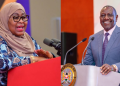 A Photo Collage Of Tanzanian President Samia Suluhu And President William Ruto Photo/Ikulu_Tanzania/Pcs