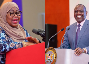 A Photo Collage Of Tanzanian President Samia Suluhu And President William Ruto Photo/Ikulu_Tanzania/Pcs